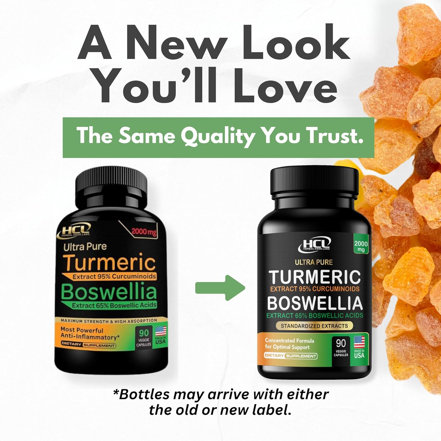 Turmeric Boswellia Extract Supplement 2000 mg – Extra Strength Boswellia Serrata with Turmeric Curcumin - 95% Curcuminoids and 65% Boswellic Acid - Standardized High Potency - Made in USA