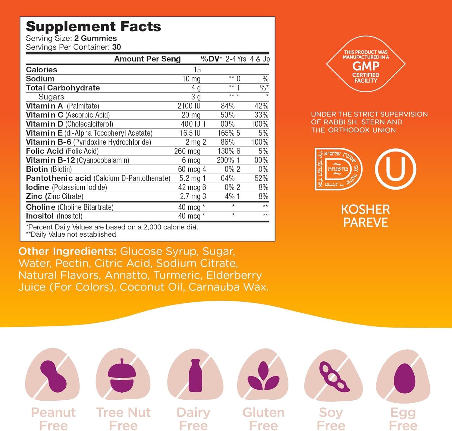 Zahler - Chapter One Kids Multivitamin Gummy with 13 Vitamins & Nutrients (60 Flavored Gummies) - Certified Kosher Kids Vitamins Including Vitamin C, D3, Zinc & More - Delicious Multivitamin Gummies