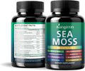 Sea Moss Capsules with Black Seed Oil, Ashwagandha for Immune System, Skin, Energy Sea Moss Supplement