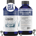 Optivida Health Nano Colloidal Silver Liquid (1 Pack) – Immune Support Supplements with Silver Hydrosol, Liquid for Immune Support, Colloidal Silver for Immune System, Silver Colloidal Liquid (16 oz)