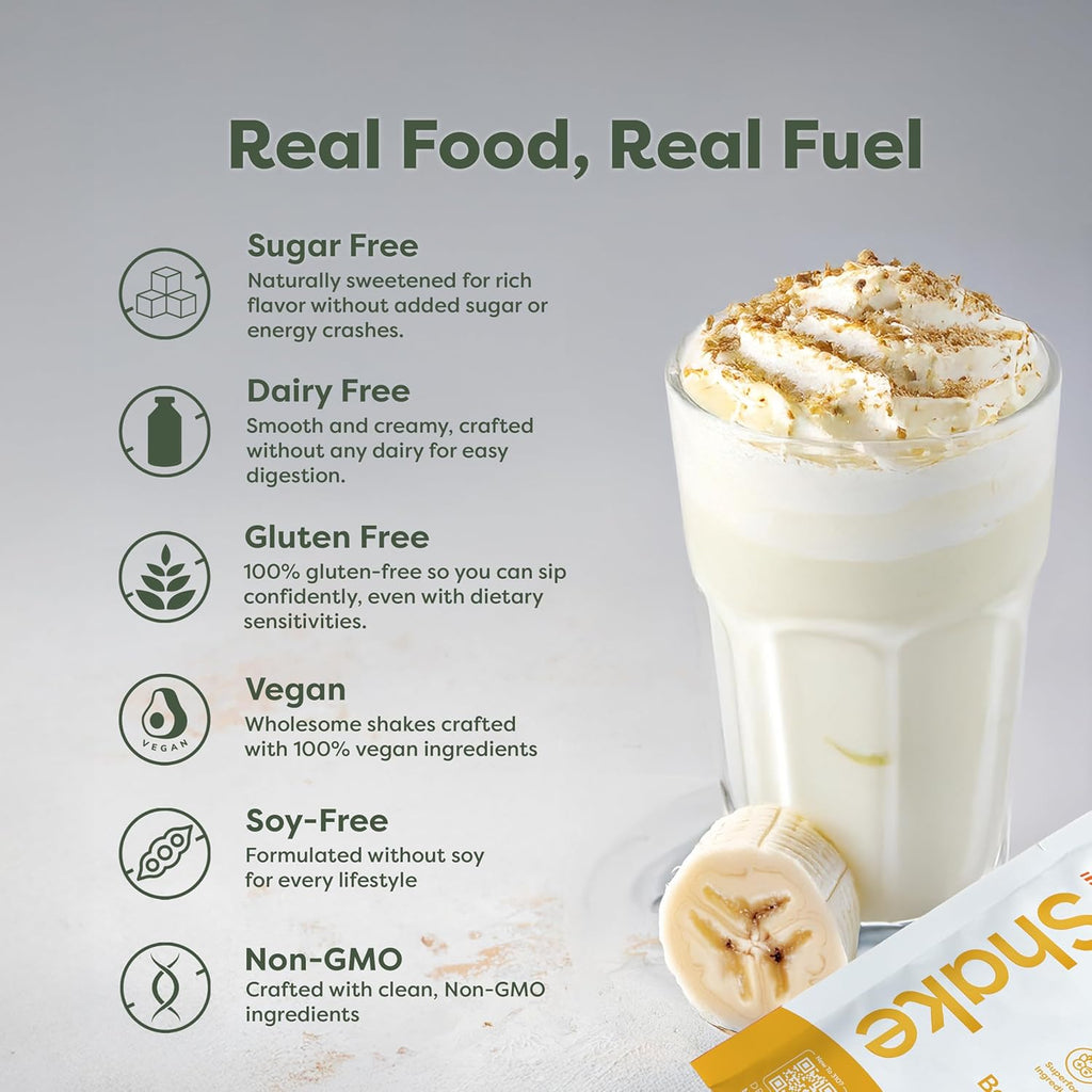 310 Nutrition All-In-One Plant-Based Meal Replacement Shake – High-Fiber Protein with Probiotics, Digestive Enzymes & Adaptogens – Vegan, Low Carb, Keto Friendly Superfood Blend – Banana Cream Pie – 28 Servings