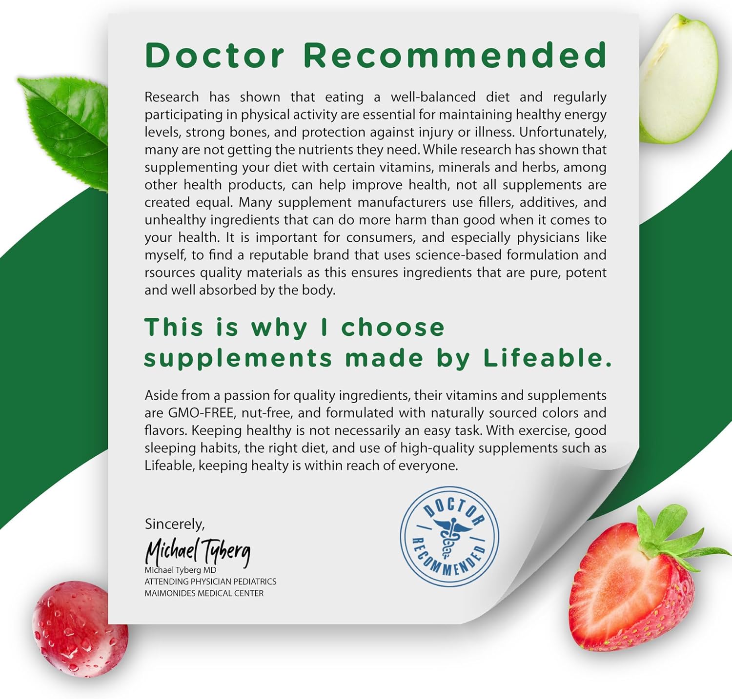 Lifeable Multivitamin with Iron for Adult | 13 Essential Vitamins and Minerals for Men and Women | Great Tasting Naturally Sourced Berry Flavor | Vegetarian Non-GMO | 90 Gummies