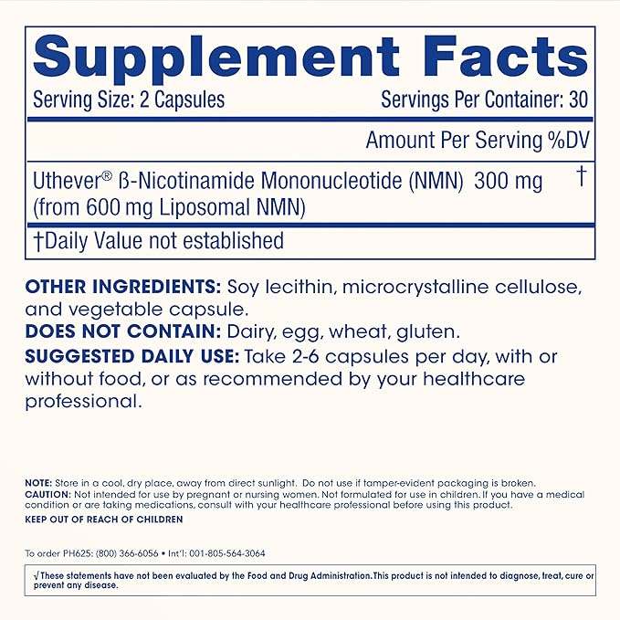 ProHealth Liposomal NMN Pro 300 (60 Capsules, 3 Pack) Clinically Studied Uthever® NMN. NAD+ Precursor for Cellular Energy, Mitochondrial Support & Healthy Aging. USA Manufactured, Triple Lab-Tested
