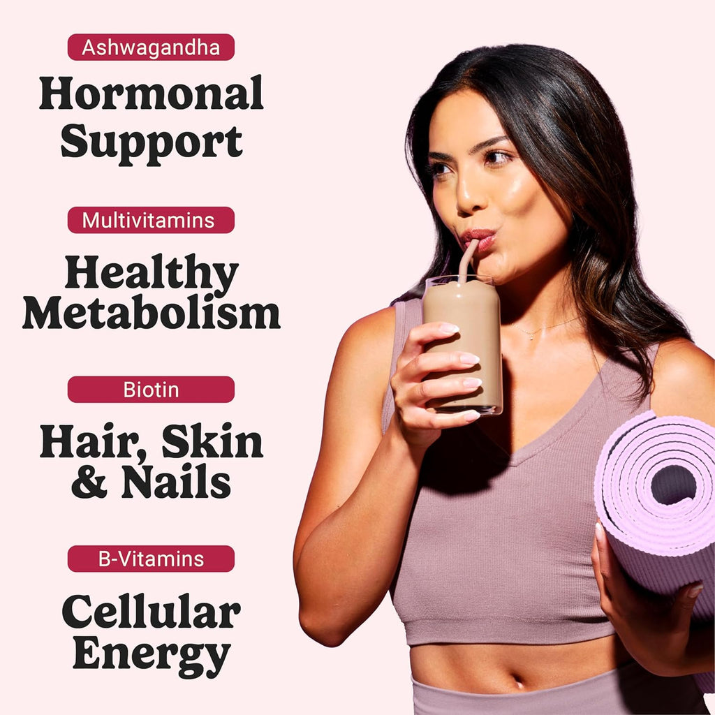 VitaHustle All-in-One Nutrition Shake, Peanut Butter & Jelly - Plant Based Protein Powder by Kevin Hart – Vegan Meal Replacement Shake with KSM66 Ashwagandha & 86+ Superfoods - Organic Meal Replacement Powder