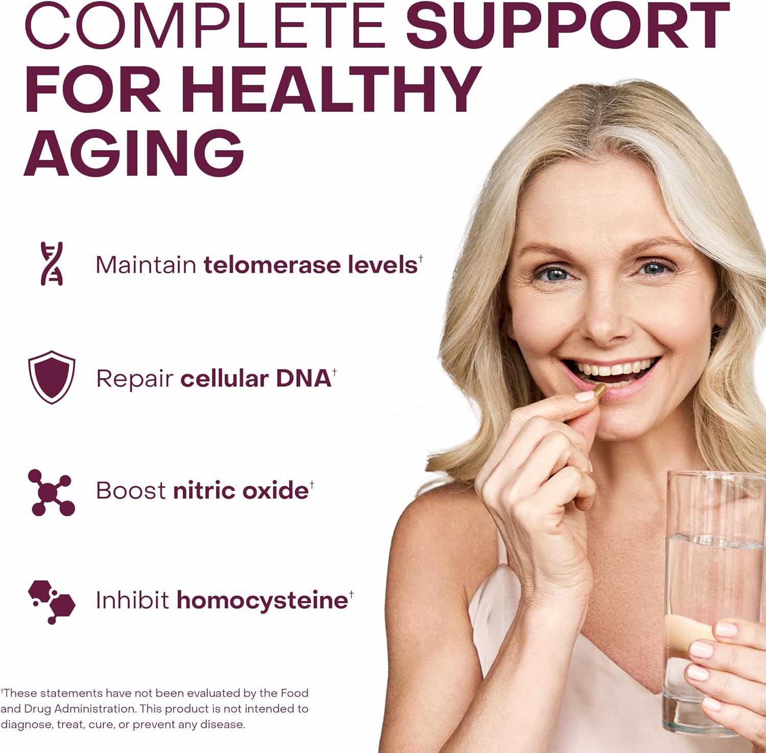 Healthycell Telomere Length Healthy Aging + Heart & Vascular Health Supplements for Women & Men Bundle