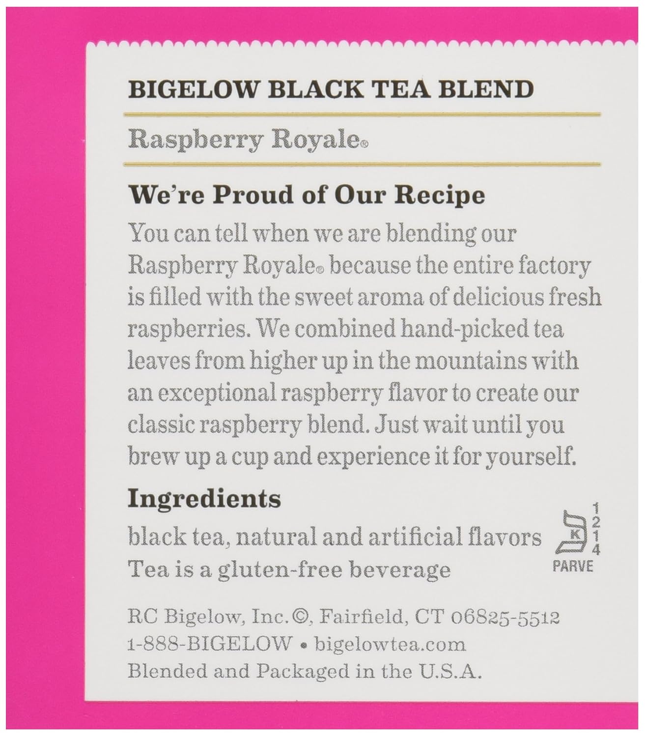 Bigelow Tea Raspberry Tea, 20 ct