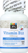 365 by Whole Foods Market, Vitamin B12 500mcg Lozenges, 100 ct