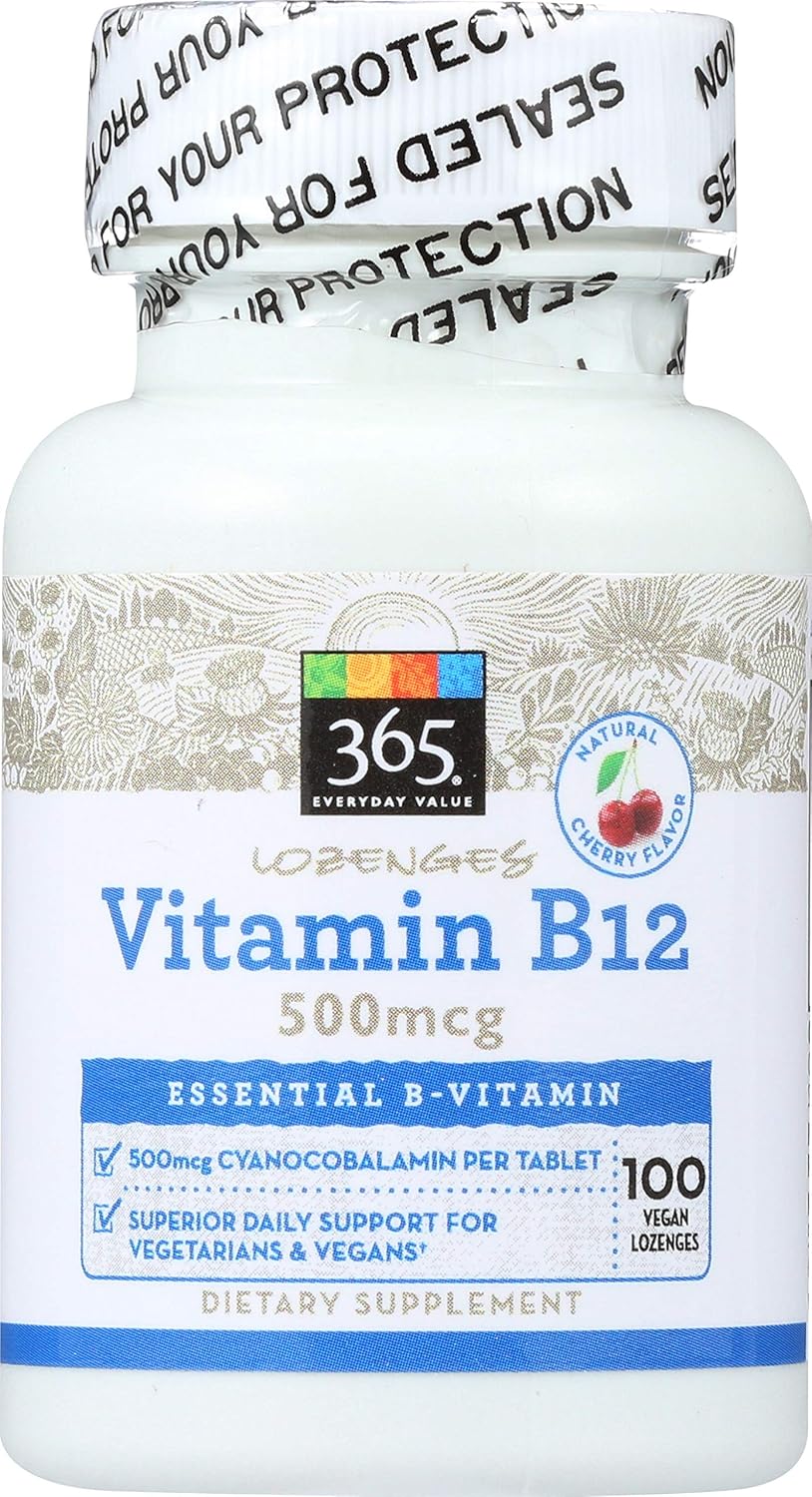 365 by Whole Foods Market, Vitamin B12 500mcg Lozenges, 100 ct