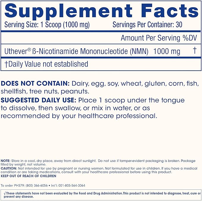 ProHealth NMN Pro Powder (30 Grams, 3 Pack) Clinically Studied Uthever® NMN. NAD+ Precursor for Cellular Energy, Mitochondrial Support & Healthy Aging. USA Manufactured, Triple Lab-Tested