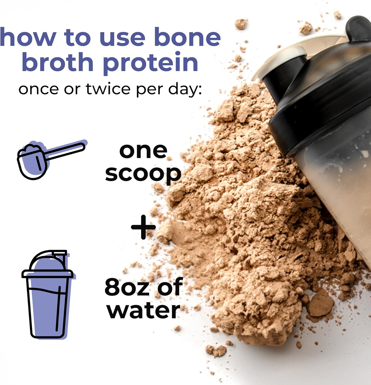 Beef Bone Broth Protein Powder - Purified Collagen Powder with 9 Amino Acids for Muscle and Skin Health - Rich Chocolate Flavor for a Tasty and Nutritious Experience