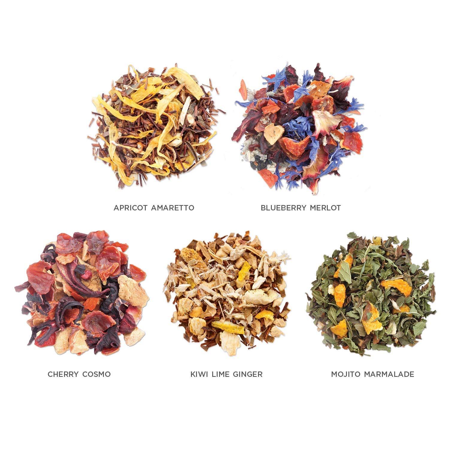 Tea Forte Single Steeps Loose Leaf Tea Sampler, Assorted Variety Tea Box, 15 Single Serve Pouches (Herbal Retreat)