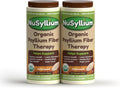 Psyllium Husk Powder, Organic, 21 Oz (Pack of 2) Dietary Fiber Supplement with Brown Sugar, Helps Promote Digestive Health* & Appetite Control* Non-GMO, Gluten Free, Unflavored, 85 Servings