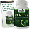 Genesis Telomere Length Supplement – Anti-Aging Formula, Telomere Lengthening Supplements with Astragalus & Vitamins, Supports NAD Pathways, DNA Integrity and Cellular Health