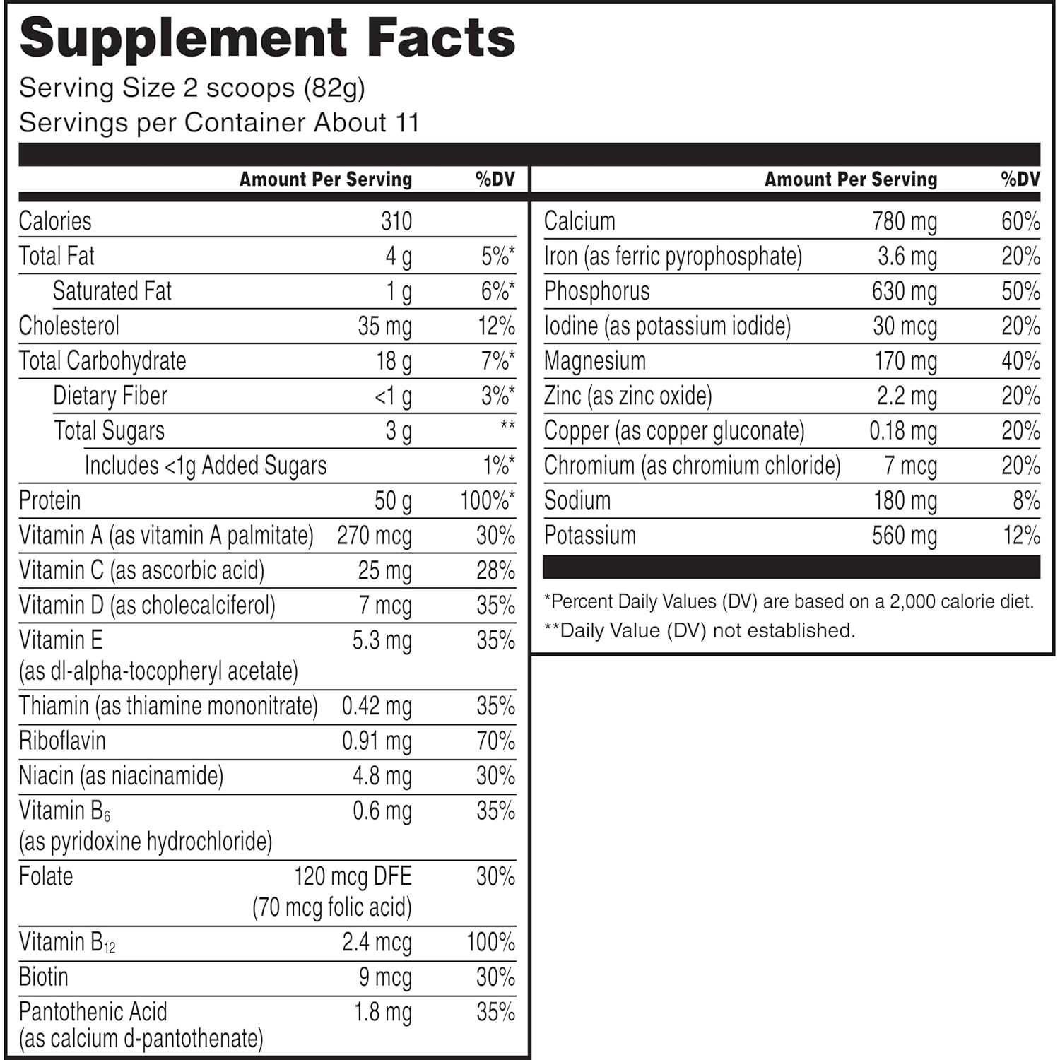Muscle Milk Pro Series Protein Powder Supplement, Slammin' Strawberry, 2 Pound, 11 Servings, 50g Protein, 3g Sugar, 20 Vitamins & Minerals, NSF Certified for Sport, Packaging May Vary