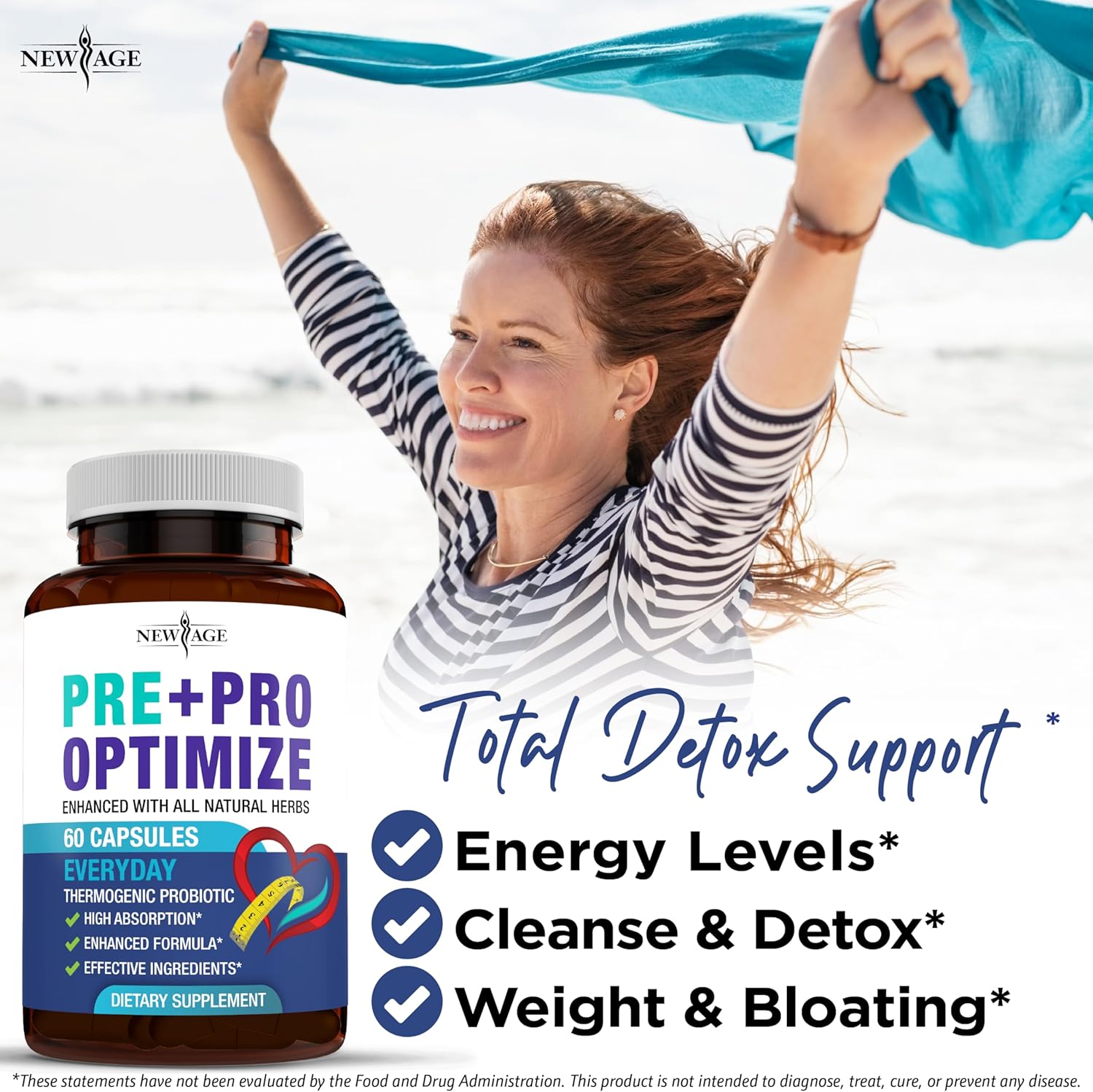 Pro Optimize Probiotics for Women, Menopause, 70 Billion CFU, Digestive Health - Relief for Bloating, Hot Flashes, Joint Support, Night Sweats - Gut Health & Metabolism - Dong Quai (120 (Pack of 2))