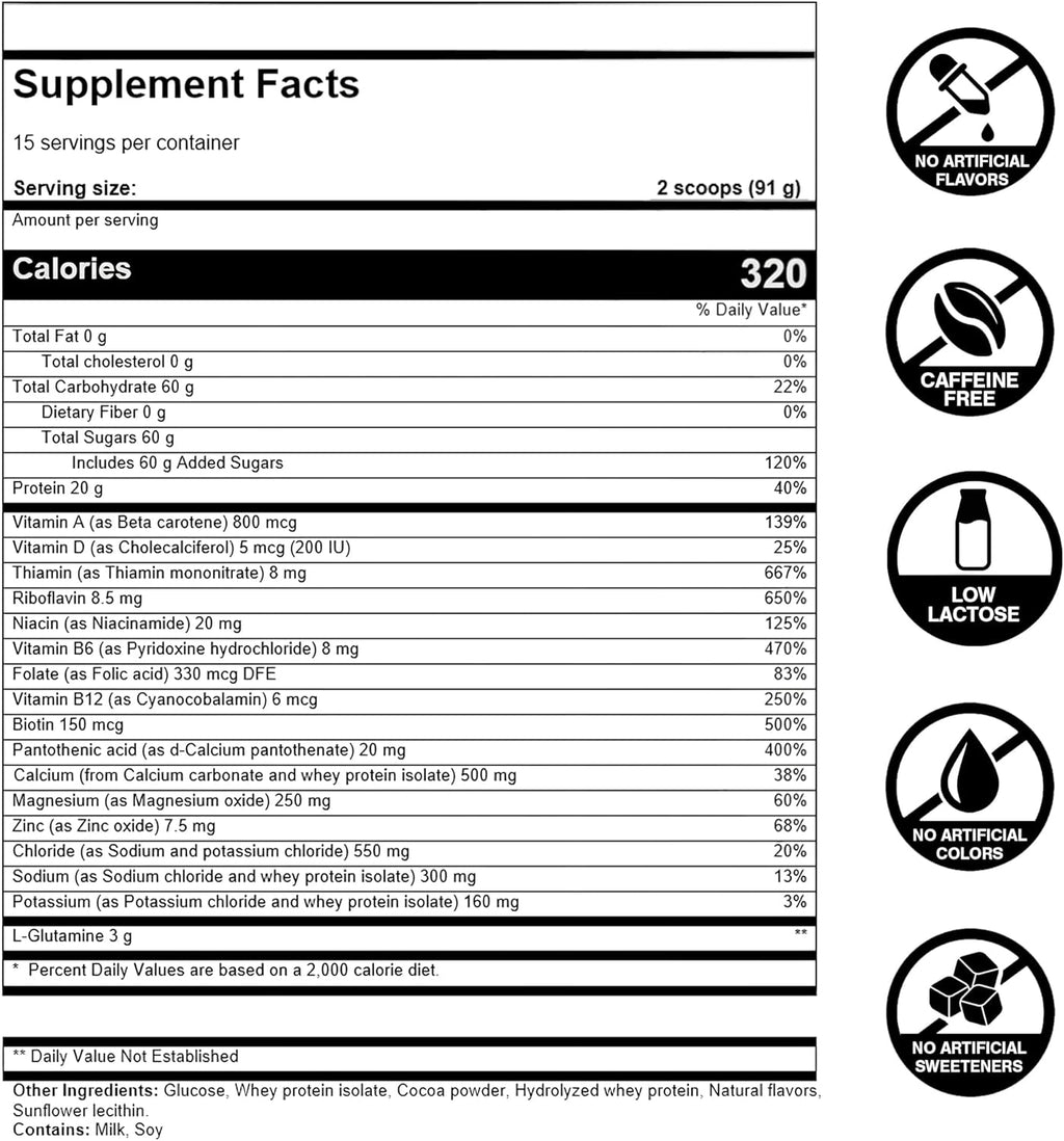 FIRST ENDURANCE Ultragen Workout Recovery Drink Powder, Protein Mix, Boosts Energy, Accelerates Recovery | Vanilla, 15 Servings