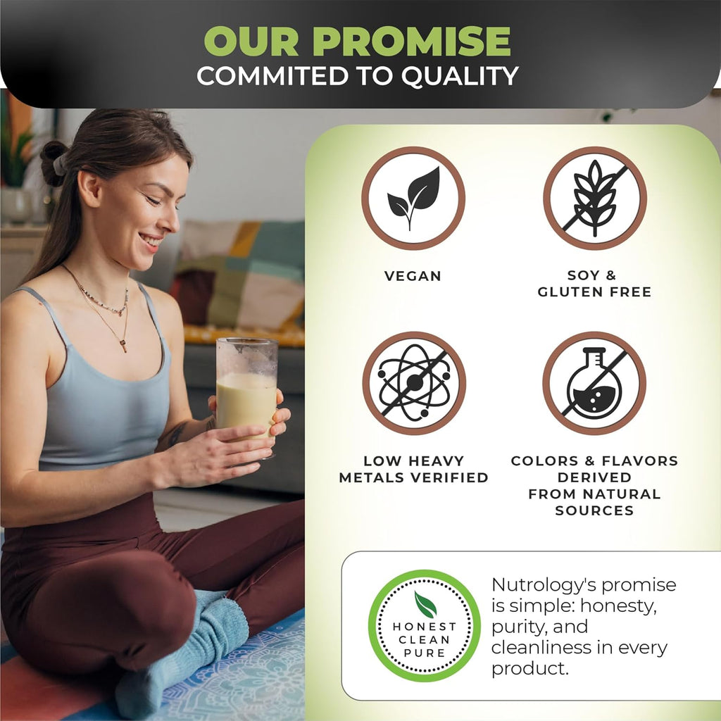 Nutrology Greens & Fruits Powder-Naturally Sourced Superfood, Beet Powder, Mushroom Blend, Probiotics, Digestive Enzymes, Fiber, Antioxidants, Immune Support, Gluten Free - Vanilla Cinnamon