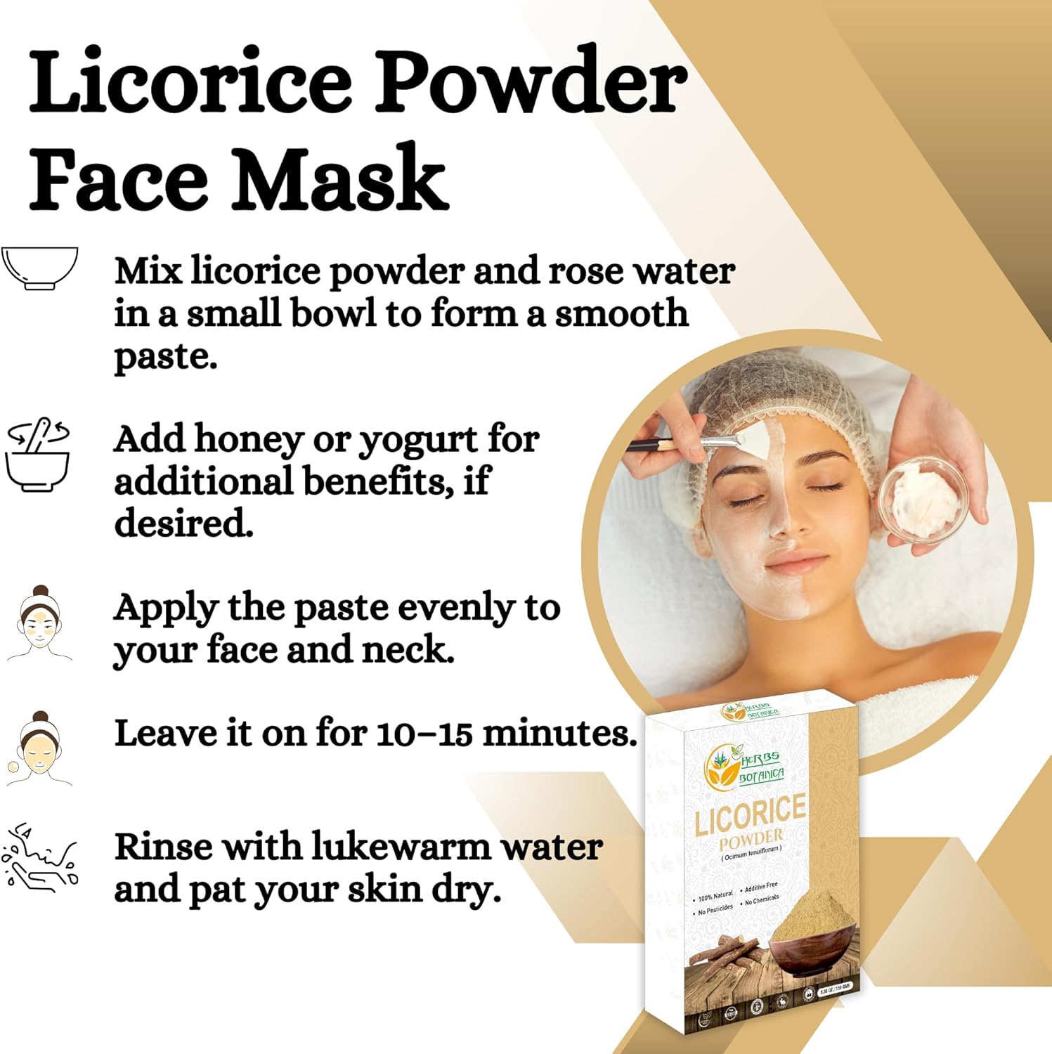 Licorice Root Powder Natural – Mulethi (Yastimadu) Powder (Glycyrrhiza Glabra) for Skin Care, Herbal Tea, Digestive Support & Wellness – 2 oz
