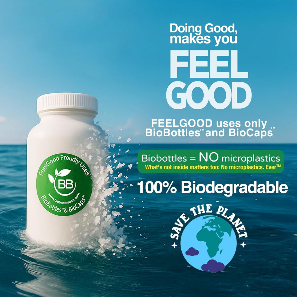 Beta-Alanine Capsules -Amino Acid - 3200mg Equivalent Dose - Prevent Muscle Loss - Brain Health - Joint Health - Heart Health - High Absorption- 30 Servings - Feelgood Lifestyle