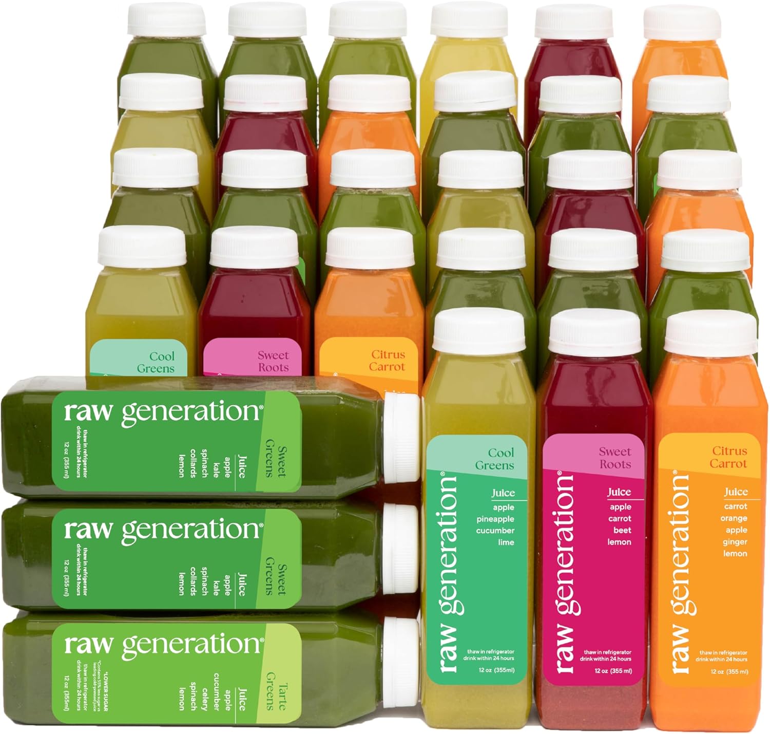 Raw Generation 5-Day Skinny Cleanse - Weight Management & Detox Juice Cleanse/Healthiest Way to Cleanse Your System/Jumpstart a Healthier Diet