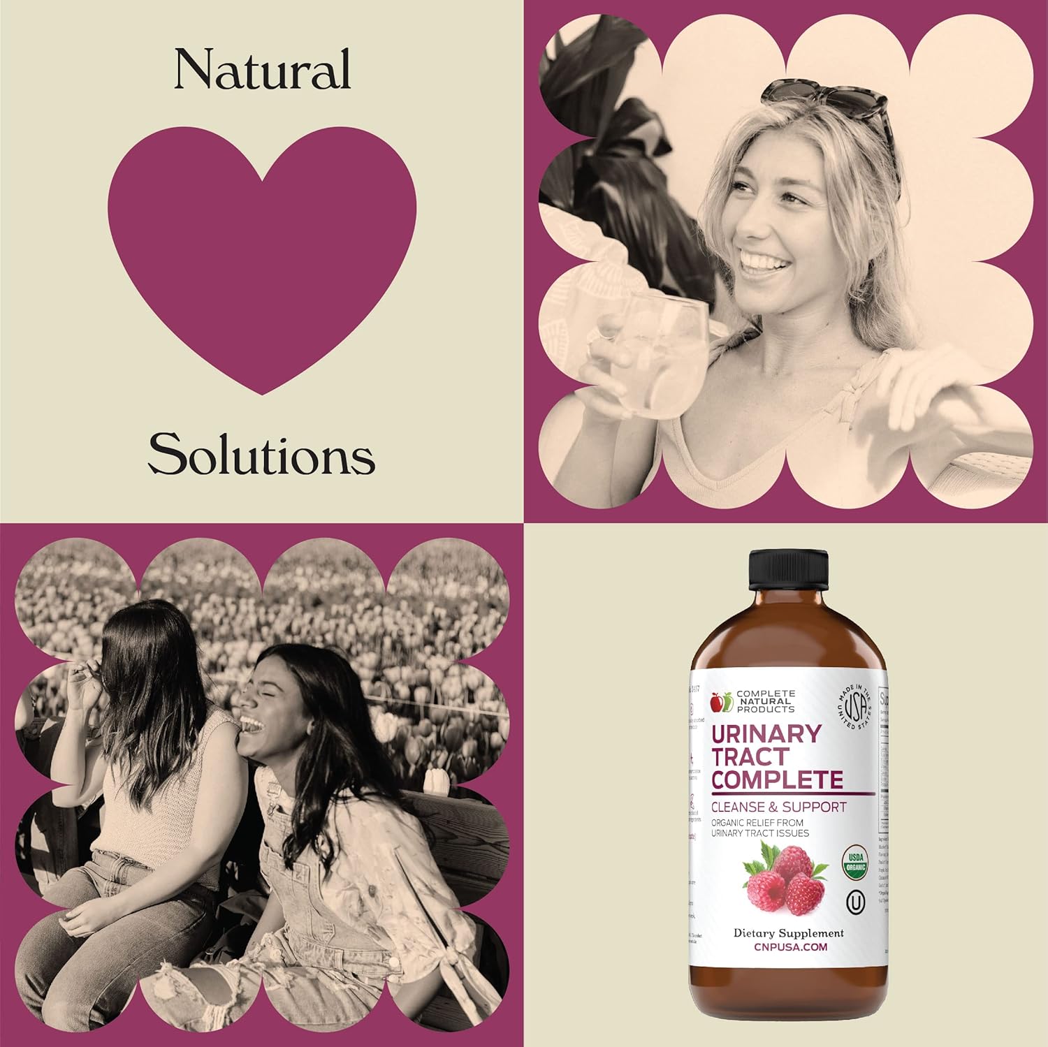 Complete Natural Products Urinary Tract Complete 8oz - Liquid Supplement for a Urinary Tract Cleanse, Defense, Health, and Treatment with Organic Cranberry & Organic D-Mannose