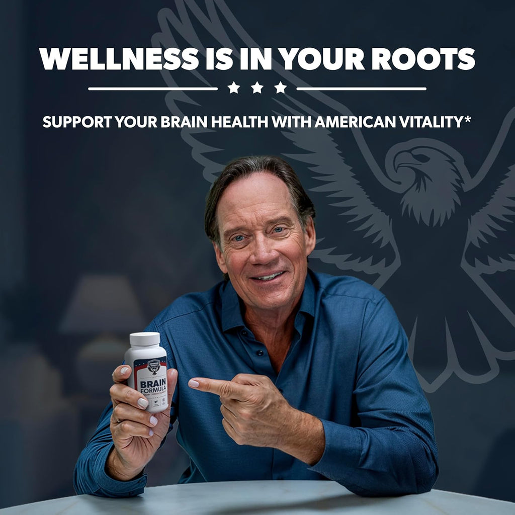 Brain Formula – with Niacin, Vitamin B6 & GABA – Provides Nutritional Support for Brain Health & Mental Performance* – 60 Capsules