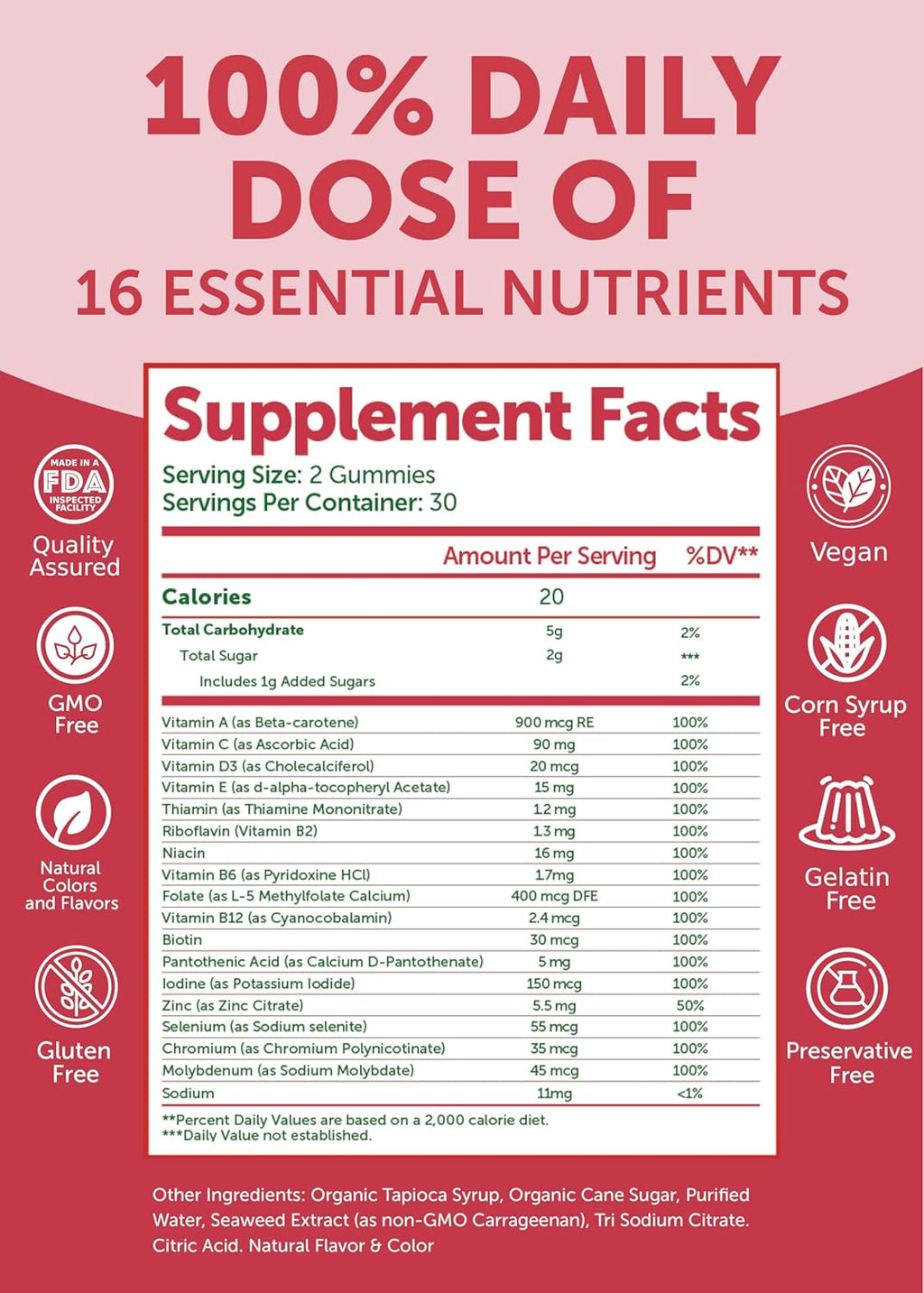 Lunakai Vitamin B12 and Women's Multivitamin Gummies Bundle - 3000mcg Methylcobalamin High Absorption Energy Gummy - 100% Daily Value of 16 Essential Vitamins and Minerals Supplement - 30 Days Supply