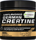 Sandhu's Creapure German Creatine Monohydrate Powder Supplements for Men & Women, Unflavored, 60 Servings (Pack of 1), 10.58 Oz, Sport Supplement Supports Lean Muscle Building