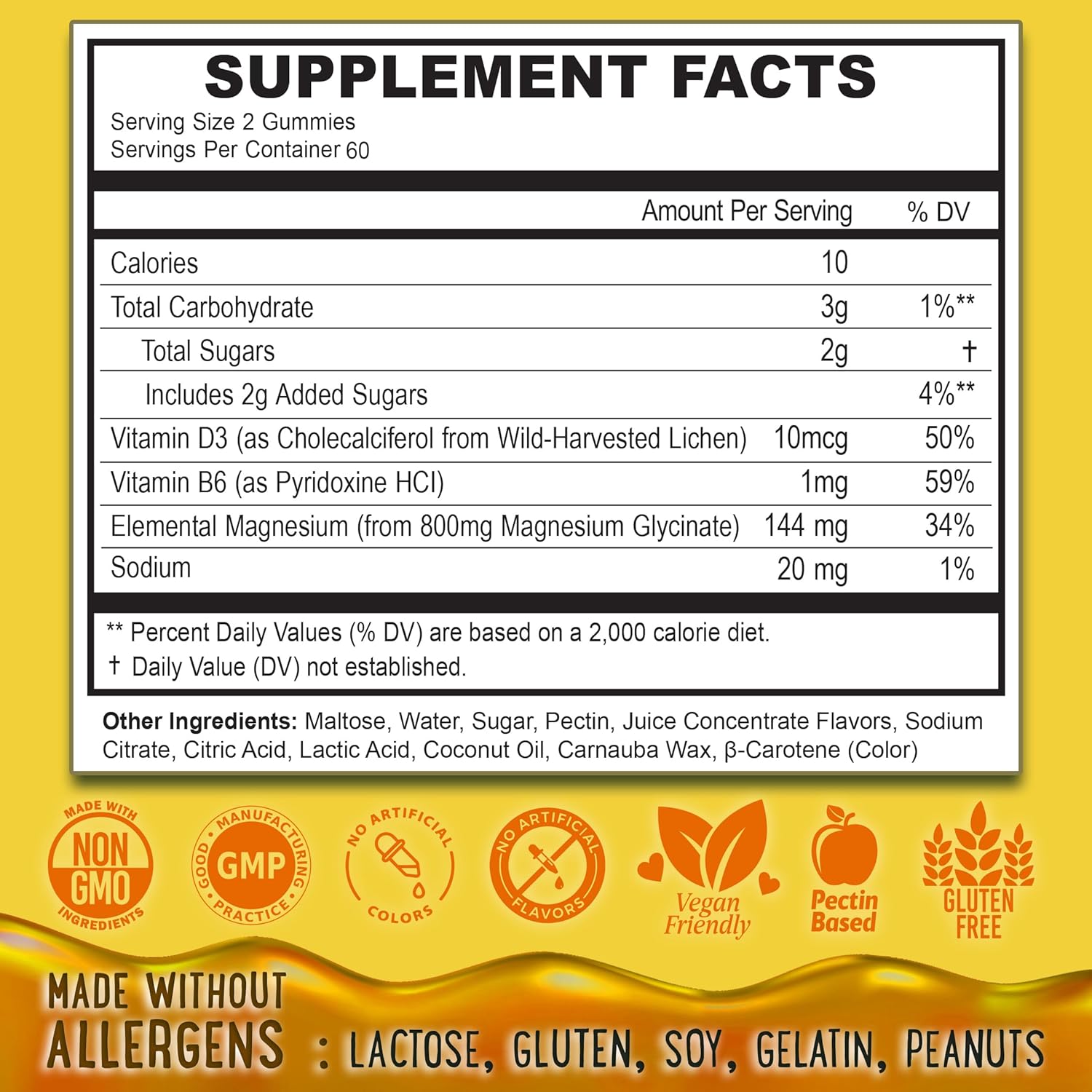Center-Filled Magnesium Glycinate Gummies 400MG - High Absorption for Kids, Teens & Adults - Supplement for Sleep, Calm & Muscle Relaxation with B6 & D3 - Gluten Free & Vegan Friendly - 120 Count