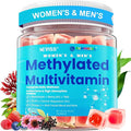 Methylated Multivitamin for Women & Men Gummies w/ Omega-3, Calcium, D3 K2, Methylfolate & B12, TMG, Daily Vitamin A, C, E, B Complex, Magnesium, CoQ10, Probiotic for Overall Health- Vegan, Sugar Free