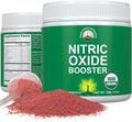 USDA Organic Plant Based Nitric Oxide Booster Powder Supplement For Men & Women. Caffeine Free Supplements 5 Top Organic Ingredients. Beet Root, Tart Cherry, Acerola Cherry, Pomegranate, Red Ginseng