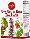 Merja Herbs Uva Ursi & Rose Tea - Kidney Support & Cleanse - Mediterranean Loose Tea - Caffeine Free - 100% Natural & Premium Quality 250gr 8.82 oz