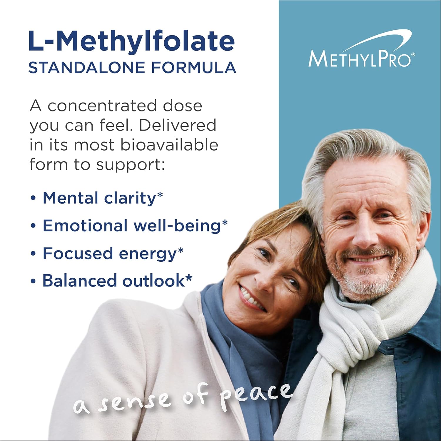 MethylPro L-Methylfolate 15 mg - L Methyl Folate, Methylfolate Supplement for Women & Men, Methylated Vitamin B9 (5-MTHF) for Brain Health, Focus, Calm - 30 Capsules (Pack of 1)