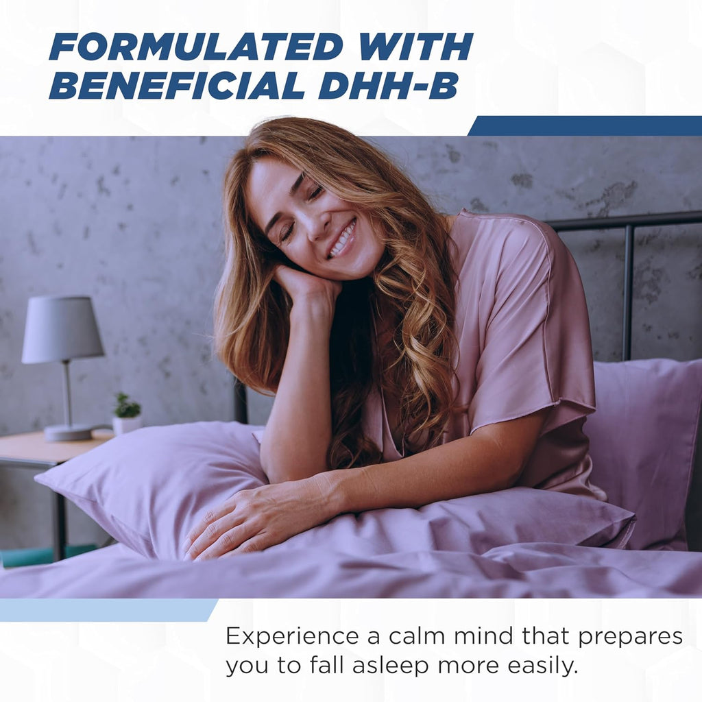 Night Chill Sleep Supplement – 60 Capsules - Restful Sleep Support with DHH-B from Magnolia Bark and L-Theanine Supplement - Stress Calm Mood Support - Sleeping Pills for Adults by MaxLife Naturals