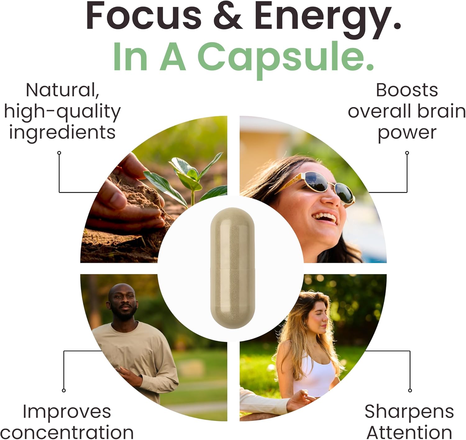 Cogniforte-On-The-Go Brain Supplement for Memory and Focus, Trial Pack | Enhanced Cognitive Support, Mental Clarity | L-Theanine, Ginkgo Biloba, Taurine, Vitamin B12 & Caffeine | 10 Count
