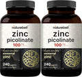 NatureBell Zinc Picolinate 100mg, 480 Count Capsules - Supports Immune System and Enzyme Function