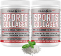 Sports Collagen Powder, 12.42 oz, Pack of 2 - Grass Fed Bovine & Wild Fish Hydrolyzed Type I, II, III Multi Collagen Peptides, Unflavored Protein Powder with BCAA, Magnesium & Electrolytes