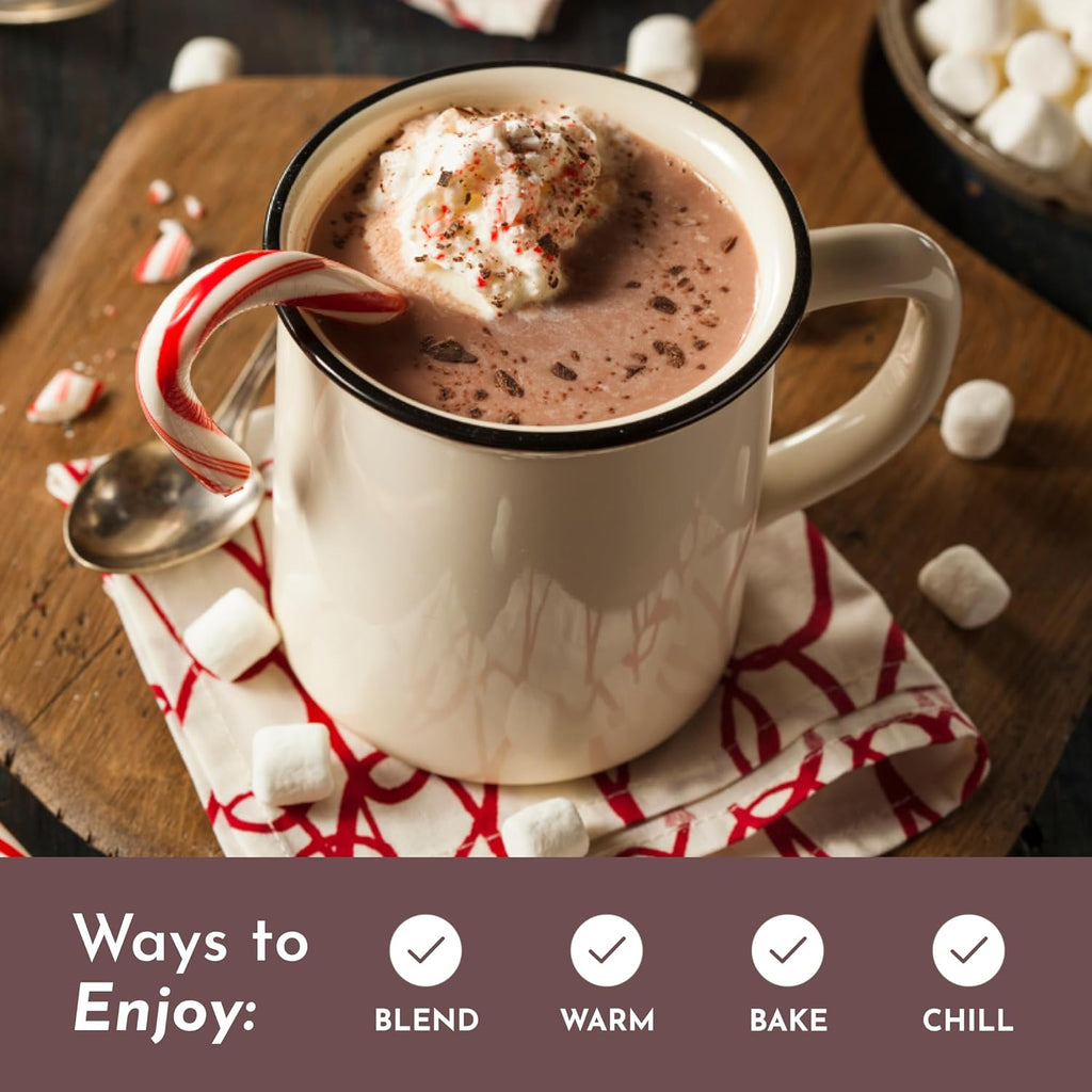 Superfood Hot Chocolate | 25 Servings | With Grass-fed Collagen, Organic Cacao, Cinnamon, Ashwagandha, Turmeric & Lion’s Mane | No Sugar Added | Supports Gut Health, Immunity & Cognitive Function*