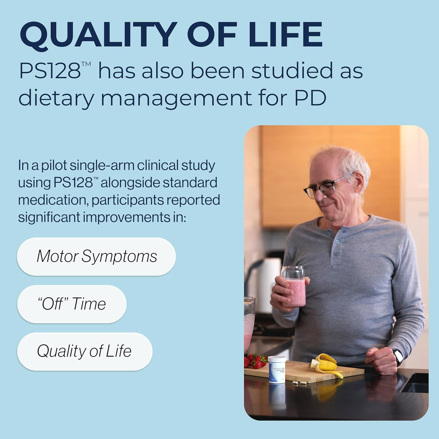 Bened Life Neuralli MP, Medical Food with PS128 for People with ASD and PD (90-Day Supply) - 3 Bottles (180 Capsules)
