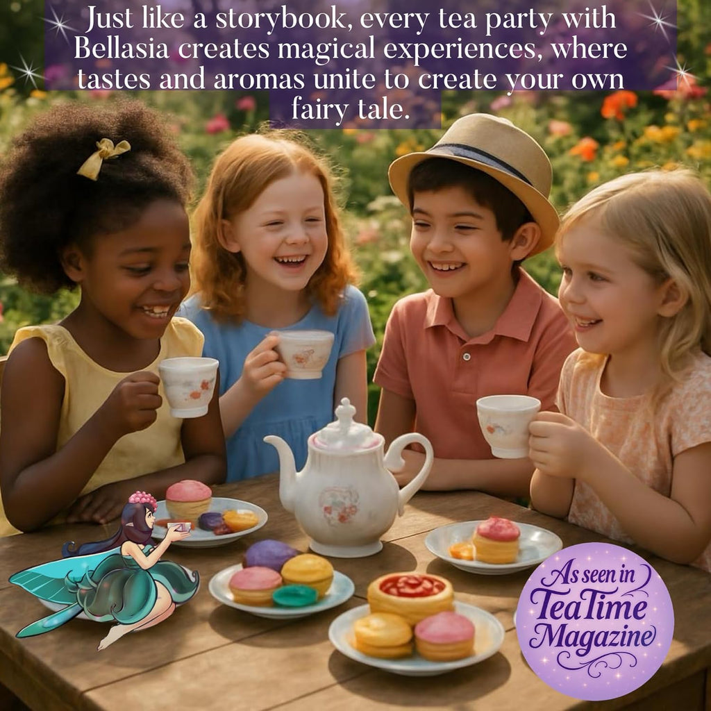 Bellasia Tea Strawberry Lemonade for Kids Using Real Fruit Pieces - Caffeine Free Herbal Tea with Real Ingredients & Balanced Flavor- Add Loose Leaf Tea to Your Child’s Routine for A Fun & Tasty Drink