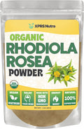 XPRS Nutra Organic Rhodiola Rosea Powder - Premium USDA Organic Rhodiola Powder for Cognition and Relaxation - Vegan Friendly Energy Booster (1 oz)