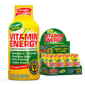 Vitamin Energy B12 11,000% Extra Strength Energy Shot Mango 12 Pack, 260mg Natural Caffeine, B12 & B6, Nootropic Focus, Vitality, Zero Sugar, Gluten-Free, Vegan, Kosher, 1.93 fl oz