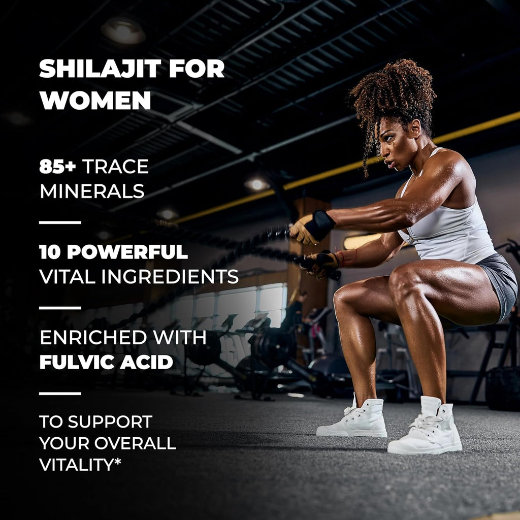 Shilajit Capsules for Men & Women | Pure Himalayan Blend with Ashwagandha | High Potency and Energy Supplement | 2 Months Supply | for Extra Power and Stamina | Combo with Sea Moss
