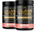 FREZZOR Collagen Peptides Powder, Fine Lines & Wrinkles, Hair & Nails, Supports Youthful Flexibility & Mobility, 100% New Zealand Hydrolyzed Beef Bone Collagen, Unflavored 450g 2 Jars
