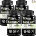 Milk Thistle Supplement w/ NAC, Artichoke & Dandelion – Liver Support Supplement & Gallbladder Supplements in One – Liver Detox – Milk Thistle & Liver Care Supplements – 90 Vegan Capsules, (Pack of 4)