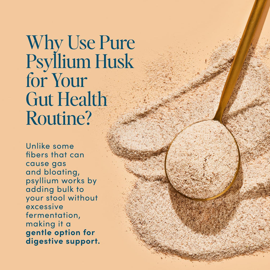 Psyllium Husk Fiber Lemonade 20 Count Travel Packs (6g Per Packet) - Psyllium Husk Powder for Digestive Health & Bloating Relief, Gluten Free, Sugar Free Prebiotic Fiber Powder, Non-GMO Supplement