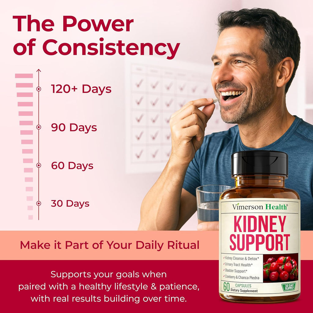 Ultra Kidney Cleanse Detox & Repair with Astragalus Root, Chanca Piedra, Cranberry Extract 30% & Stinging Nettle – Kidney Support Supplement for Bladder & Urinary Tract Health, 60 Cranberry Pills