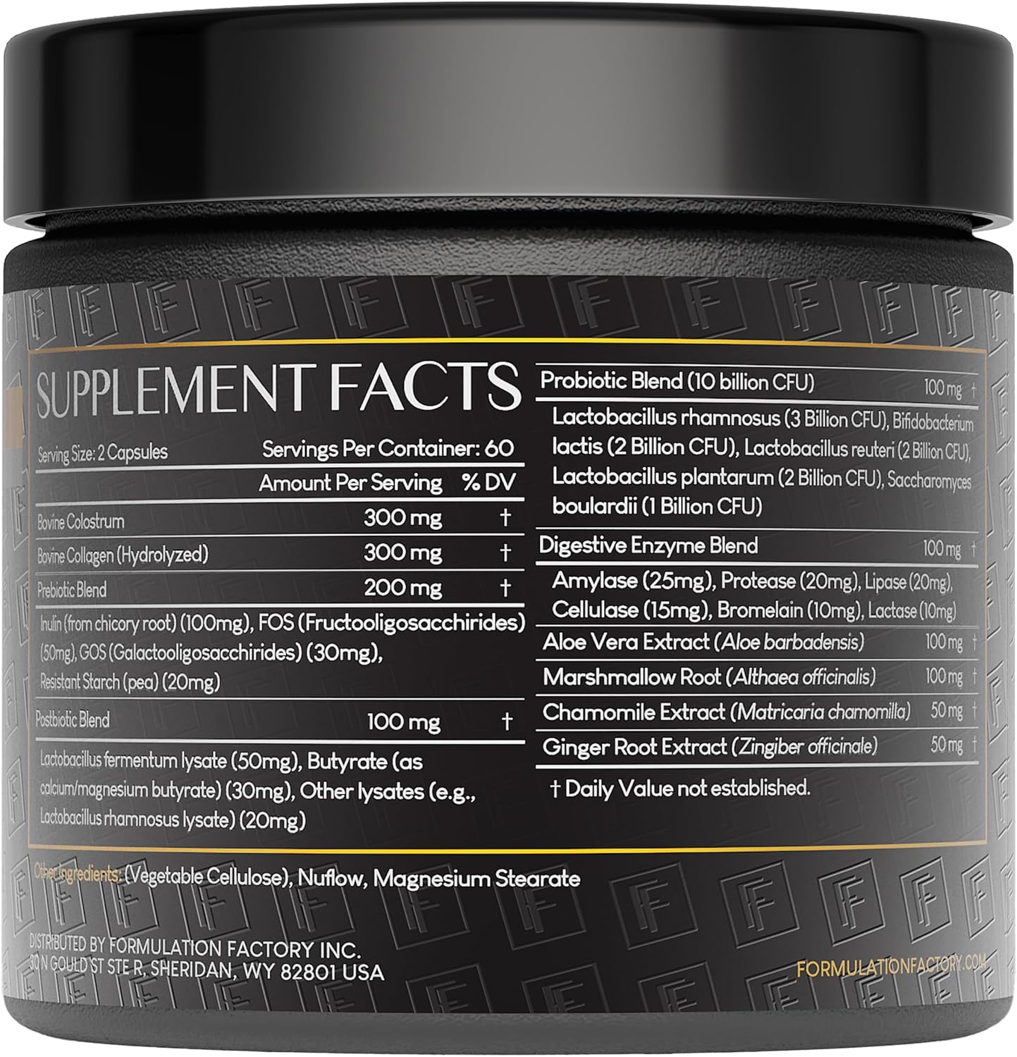 Gut Intellect 10-in-1 Microbiome Maximizer with Probiotics, Prebiotics, Enzymes, Berberine, Ginger, Mint, Supports Digestion & Brain-Gut Health (2 Month Supply, 120 Capsules)