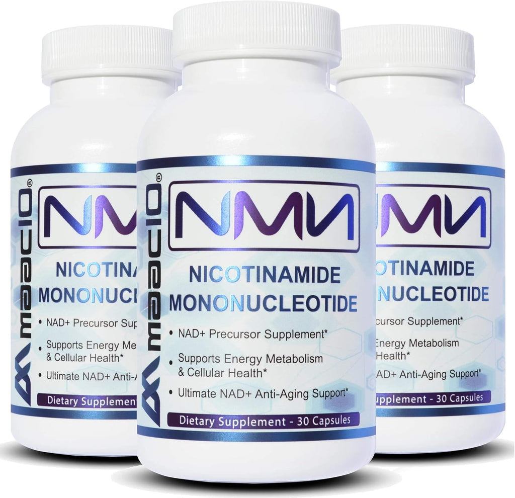 MAAC10 NMN Supplement Real Nicotinamide Mononucleotide (NMN 125mg Capsules). The Most Powerful NAD+ Precursor More Stable Than Riboside. We use 99% Pure Pharmaceutical Grade Stabilized NMN (90 Count)
