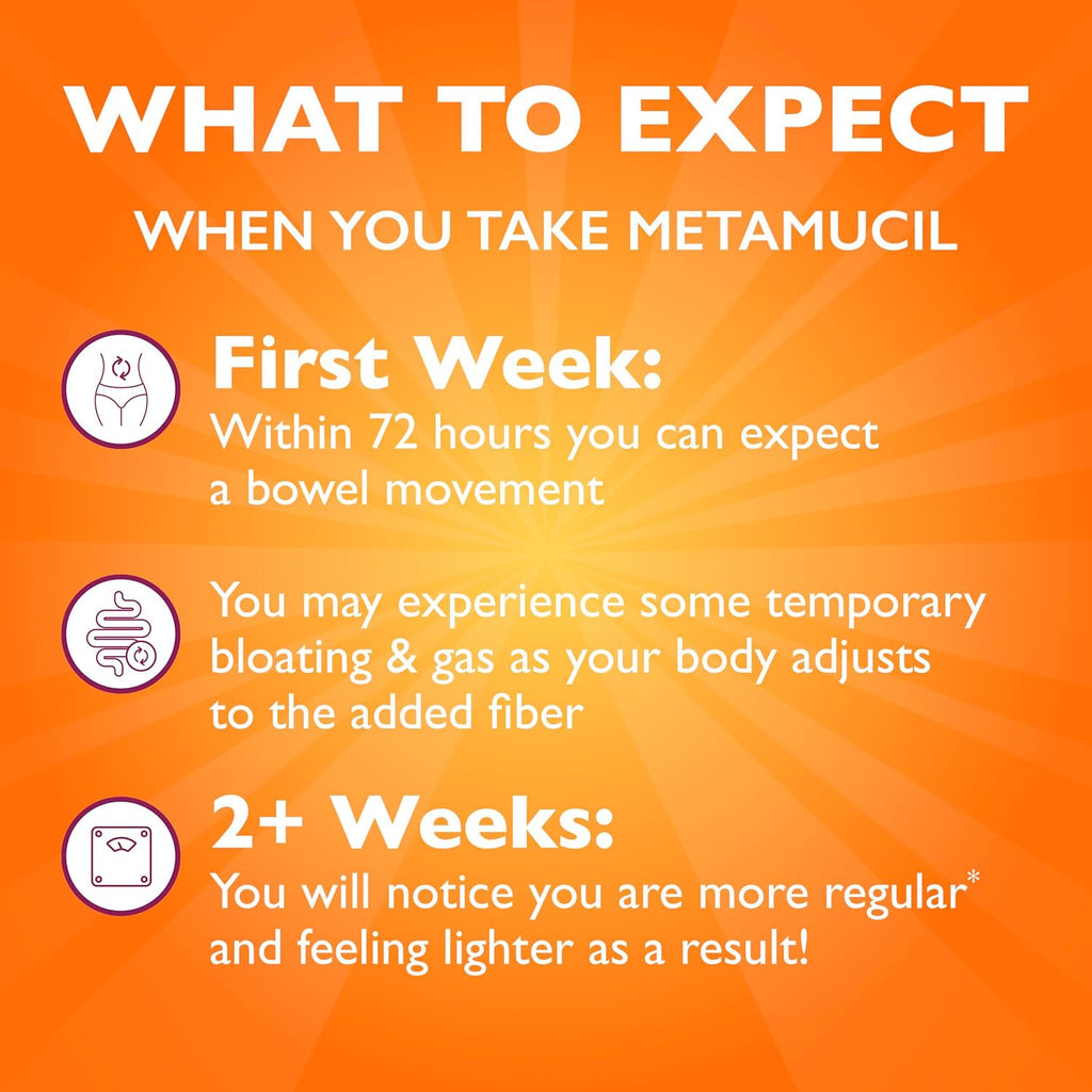 Metamucil, Daily Psyllium Husk Powder Supplement, 3-in-1 Fiber Supplement for Digestive Health, Plant Based Fiber Supplement, 300ct Capsules